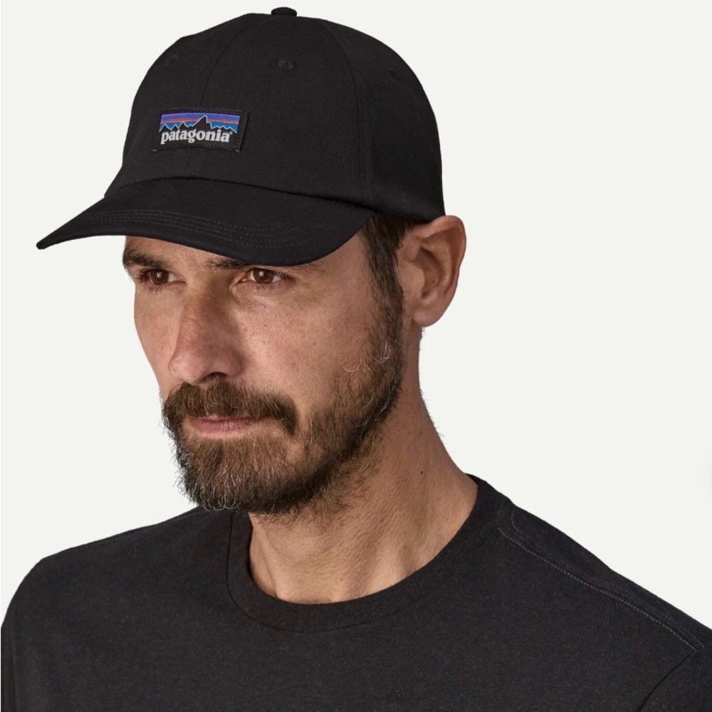Patagonia Black Baseball Cap with Logo Patch